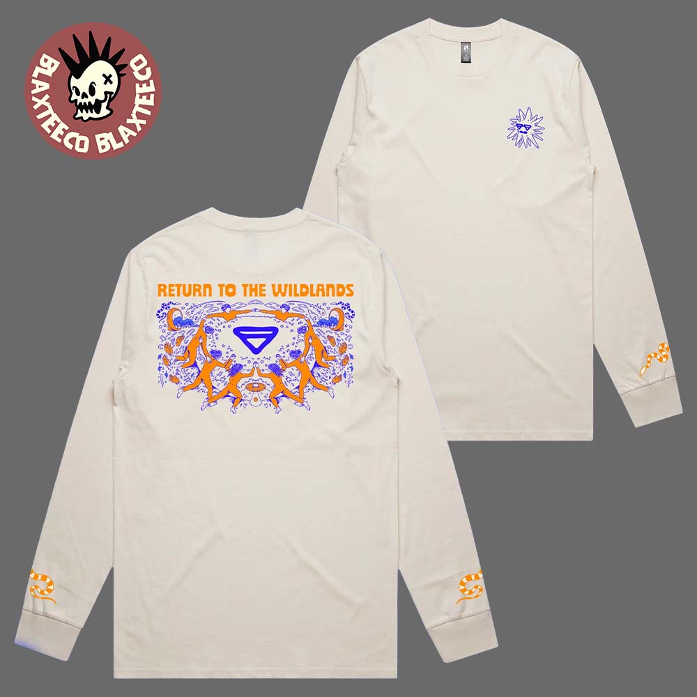Strawberry Fields Festival 2025 Return To The Wildlands Merch On 21-23 November Tocumwal New South Wales Australia White Long Sleeve T-Shirt