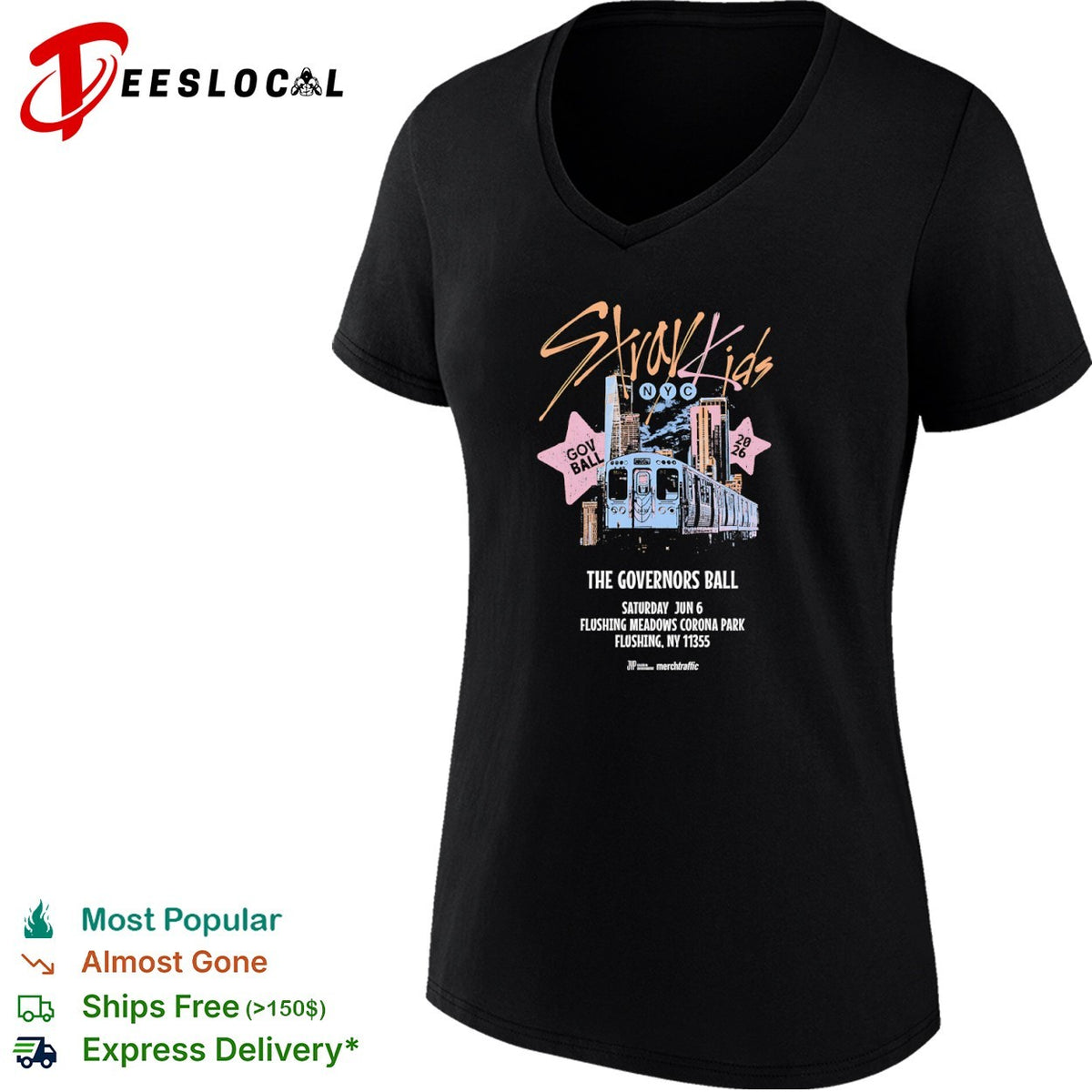 Stray Kids NYC Gov Ball 2026 The Governors Ball Saturday Jun 6 Flushing Meadows shirt