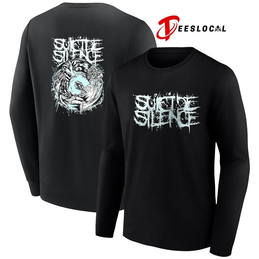 Suicide Silence hands of a killer glow in the dark graphic shirt
