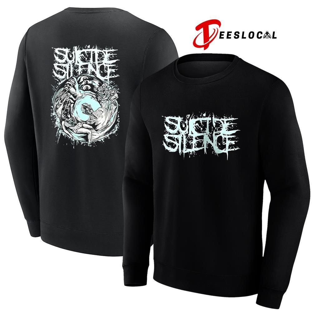 Suicide Silence hands of a killer glow in the dark graphic shirt