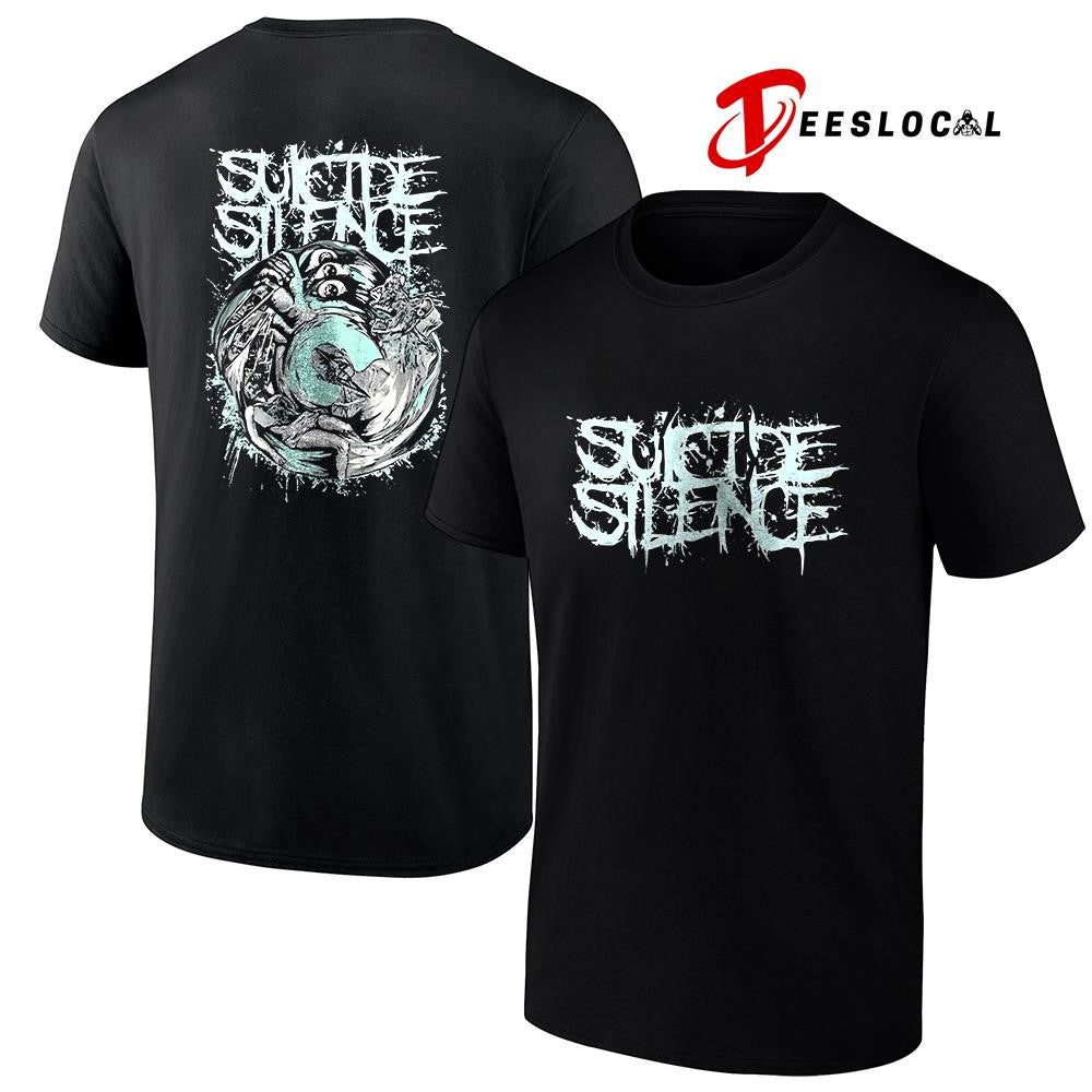 Suicide Silence hands of a killer glow in the dark graphic shirt