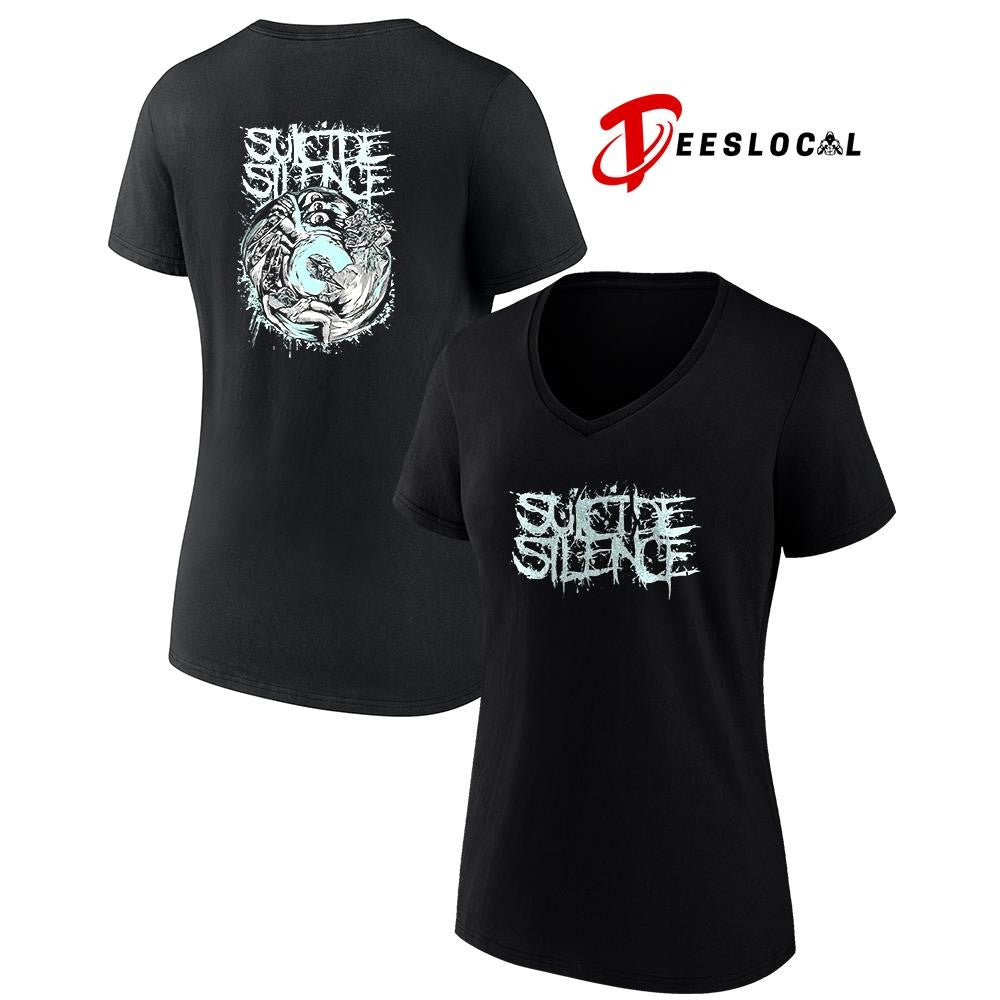 Suicide Silence hands of a killer glow in the dark graphic shirt
