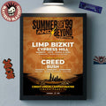 Summer Of ’99 And Beyond Festival 2026 Full Lineup In Tinley Park Illinois At Credit Union 1 Amphitheatre Creed Presents The 3rd Annual Poster Canvas