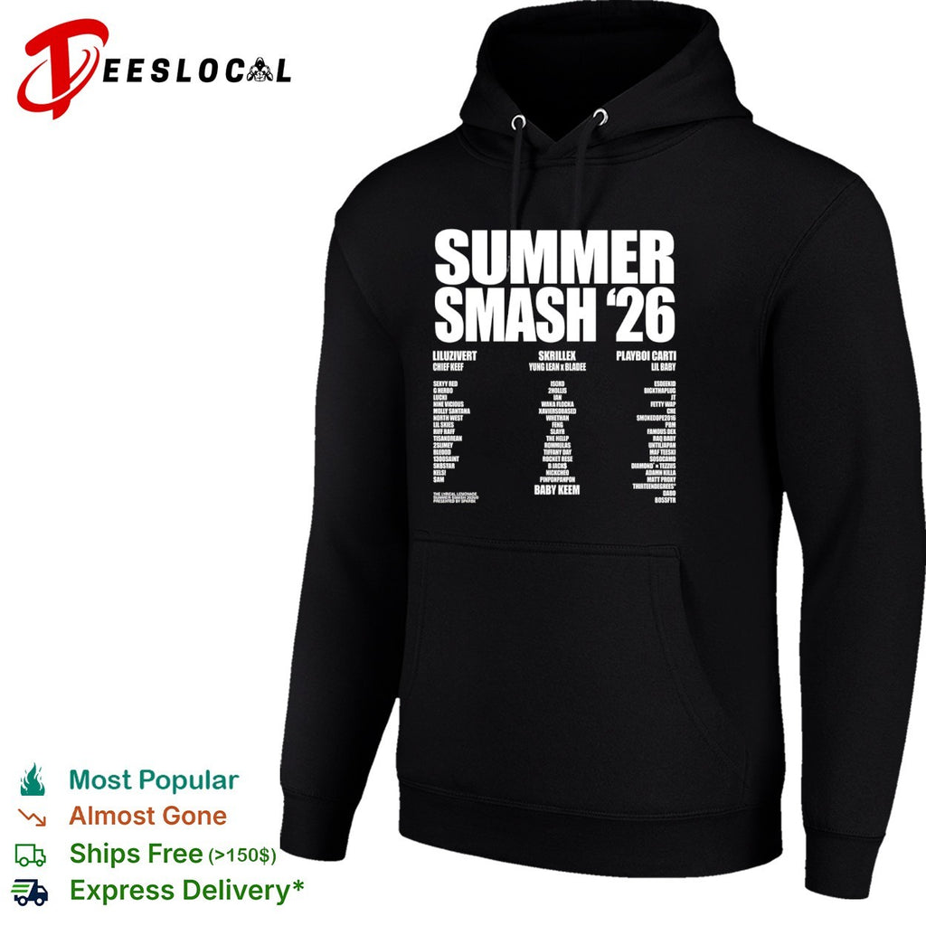Summer Smash 26 Lil Uzi Vert Chief Keef Skrillex Yung Lean Bladee Playboi Carti shirt