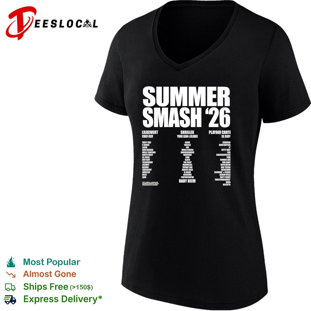 Summer Smash 26 Lil Uzi Vert Chief Keef Skrillex Yung Lean Bladee Playboi Carti shirt