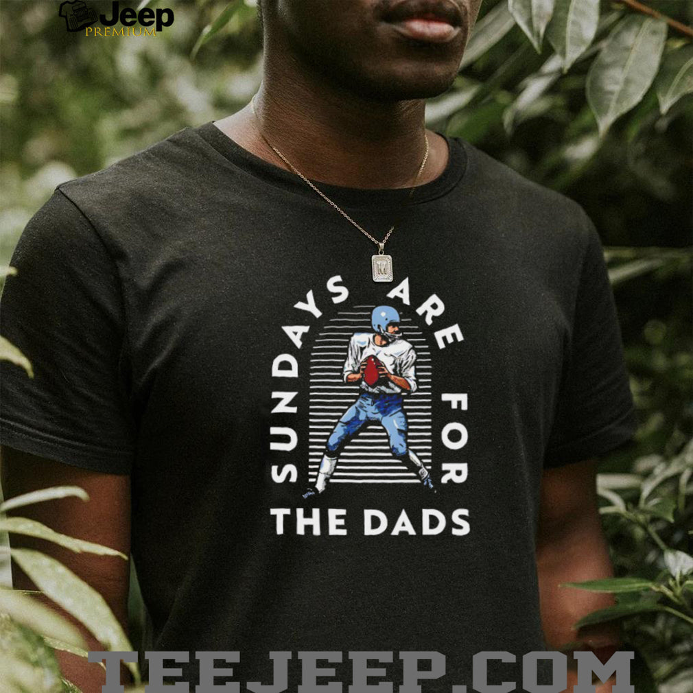 Sundays Are For The Dads Retro Football Quarterback T Shirt