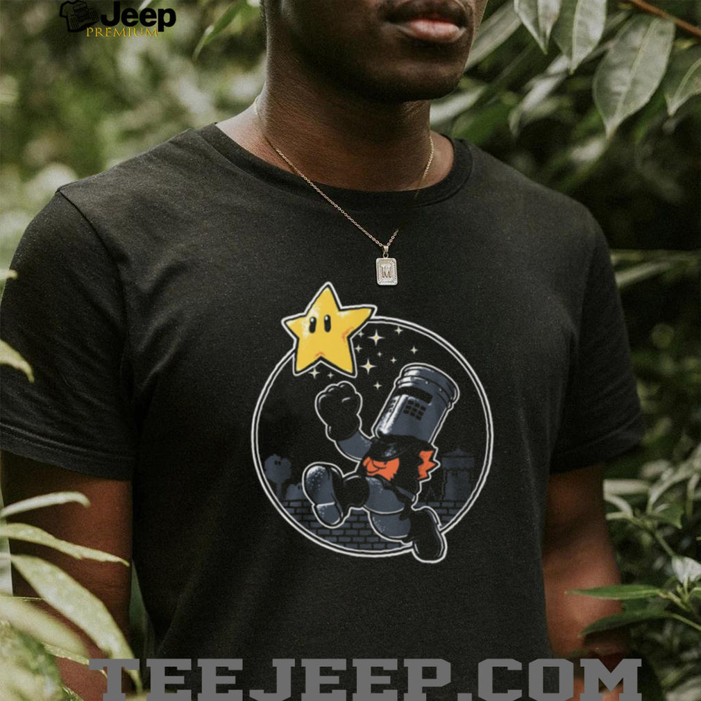 Super Black Knight 8 Bit Retro Video Game Mashup T Shirt