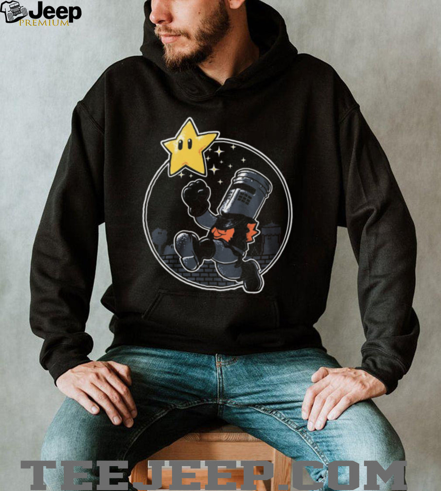 Super Black Knight 8 Bit Retro Video Game Mashup T Shirt