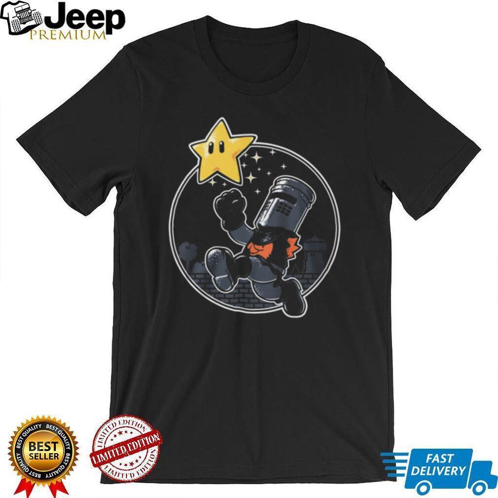 Super Black Knight 8 Bit Retro Video Game Mashup T Shirt