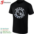 Super Service CB vintage Cincinnati gas station circular badge logo graphic shirt