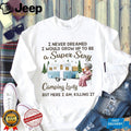 Super Sexy Camping Lady Retro RV Camper Shirt