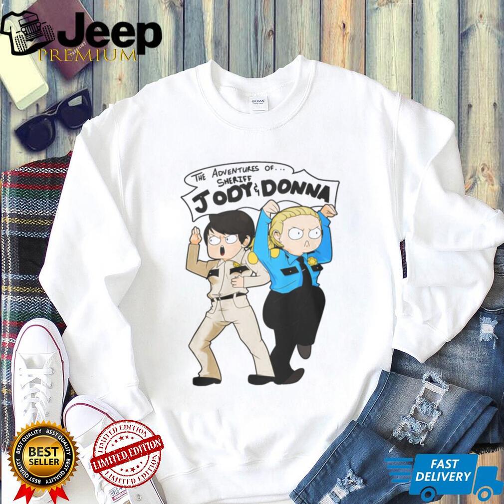 Supernatural The Adventures of Sheriff Jody and Donna Cartoon Fan T Shirt