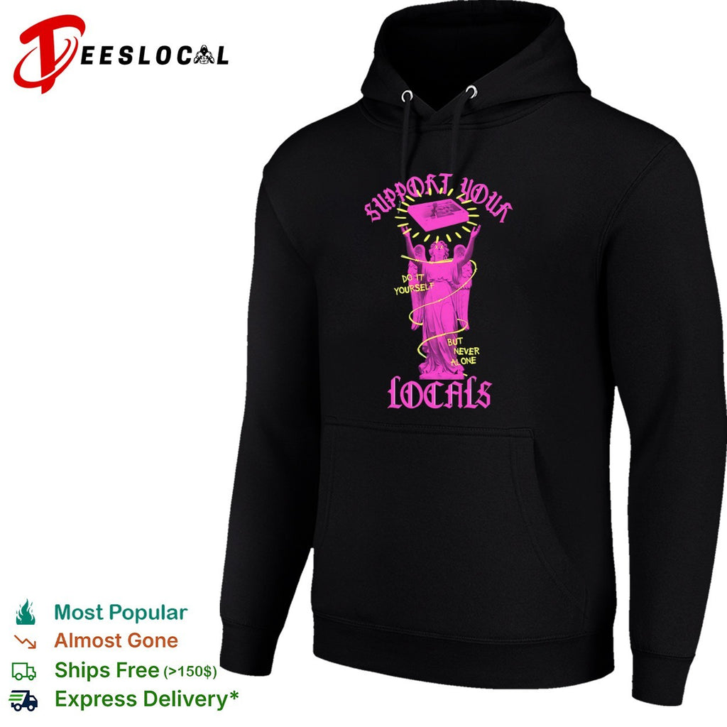 Support Your Locals Do It Yourself But Never Alone Arcade Joystick Gaming Shirt