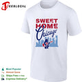Sweet Home Chicago Cubs Bear Playing Guitar Rock Music Logo Team Baseball shirt
