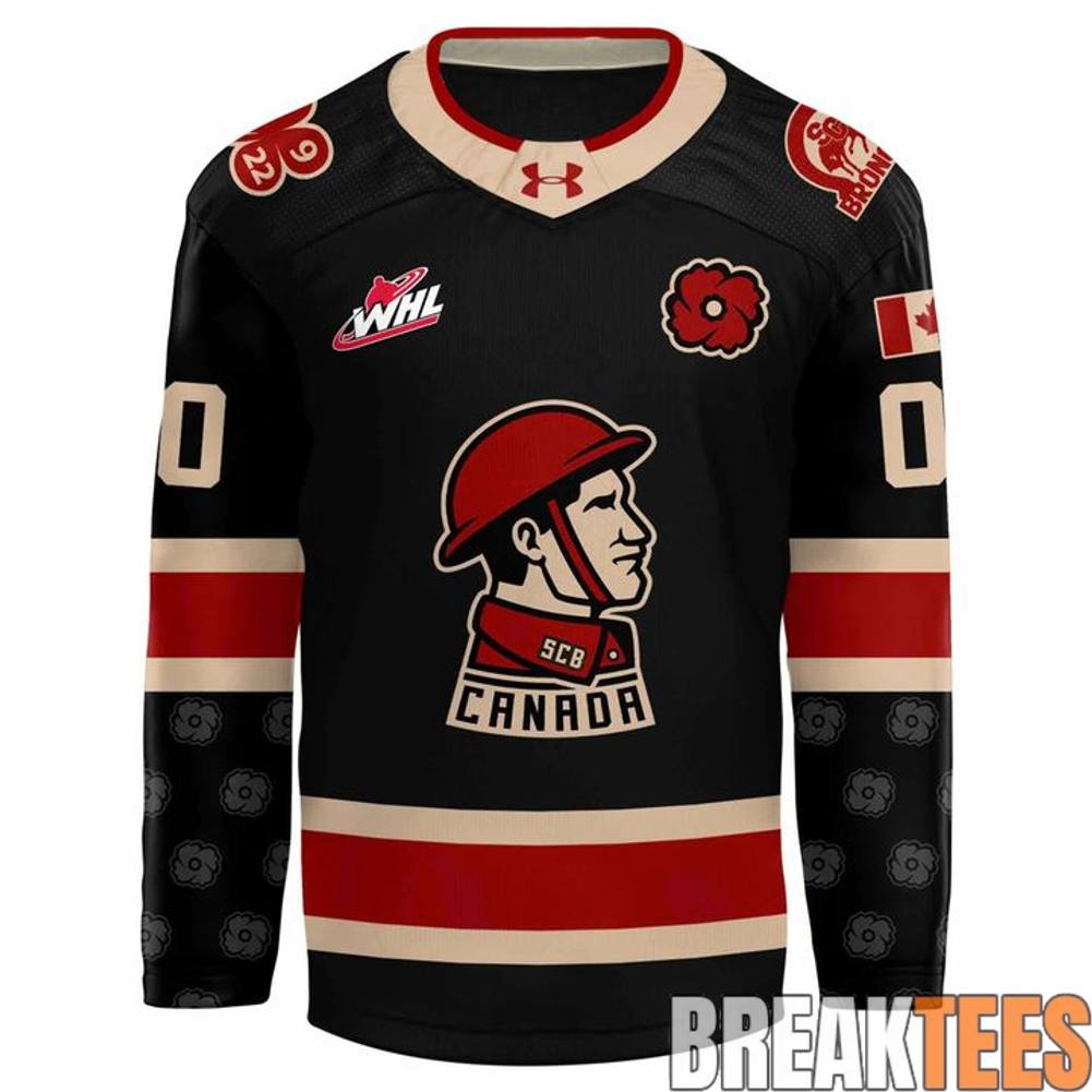 Swift Current Broncos Remembrance Day Hockey Jersey