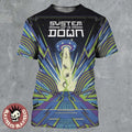 System Of A Down CDMX Mexico 2026 Pop Up Shop Event Poster At Estadio GNP Seguros On 27 And 28 May 2026 UFO Spaceship All Over Print Shirt