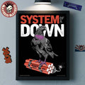 System Of A Down CDMX Mexico 2026 Pop Up Shop Event Poster At Estadio GNP Seguros On 28 May 2026 The Pigeon Poster Canvas