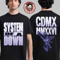 System Of A Down CDMX Mexico 2026 Pop Up Shop Merch Tee At Estadio GNP Seguros On 27 And 28 May 2026 Angel Statue T-Shirt