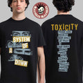 System Of A Down CDMX Mexico 2026 Pop Up Shop Merch Tee At Estadio GNP Seguros On 27 And 28 May 2026 Toxicity Tracklist T-Shirt