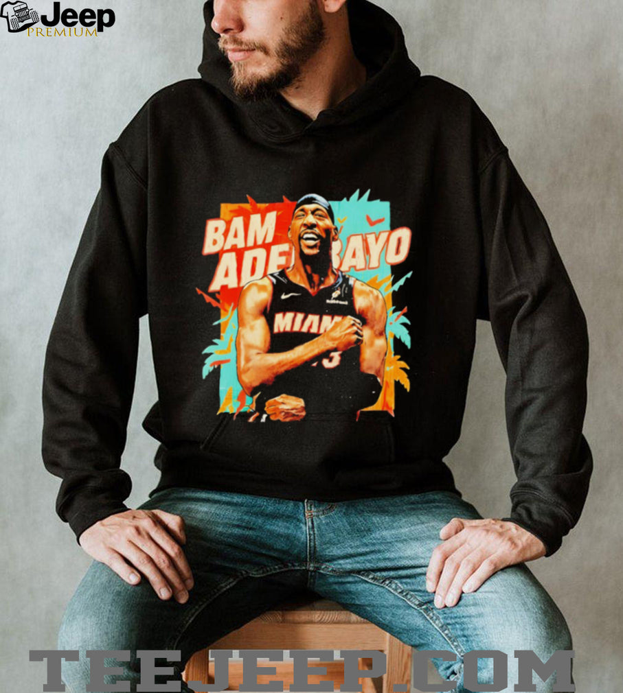 Bam Adebayo Miami Basketball Floral Paradise Graphic T shirt