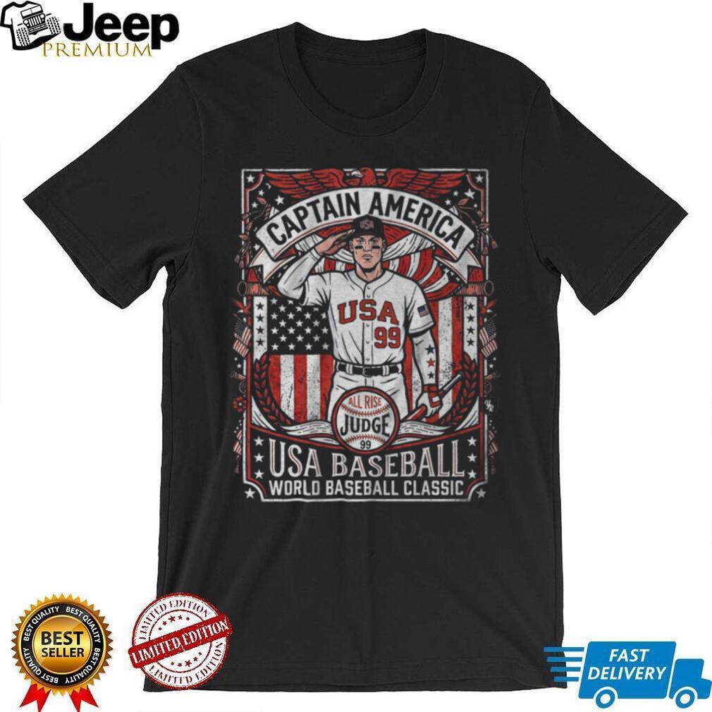 Aaron Judge Captain America USA Baseball World Baseball Classic T Shirt