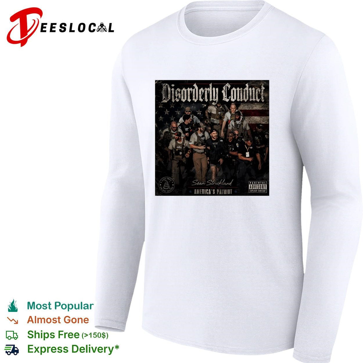 Tactical gear group portrait mixtape album cover shirt