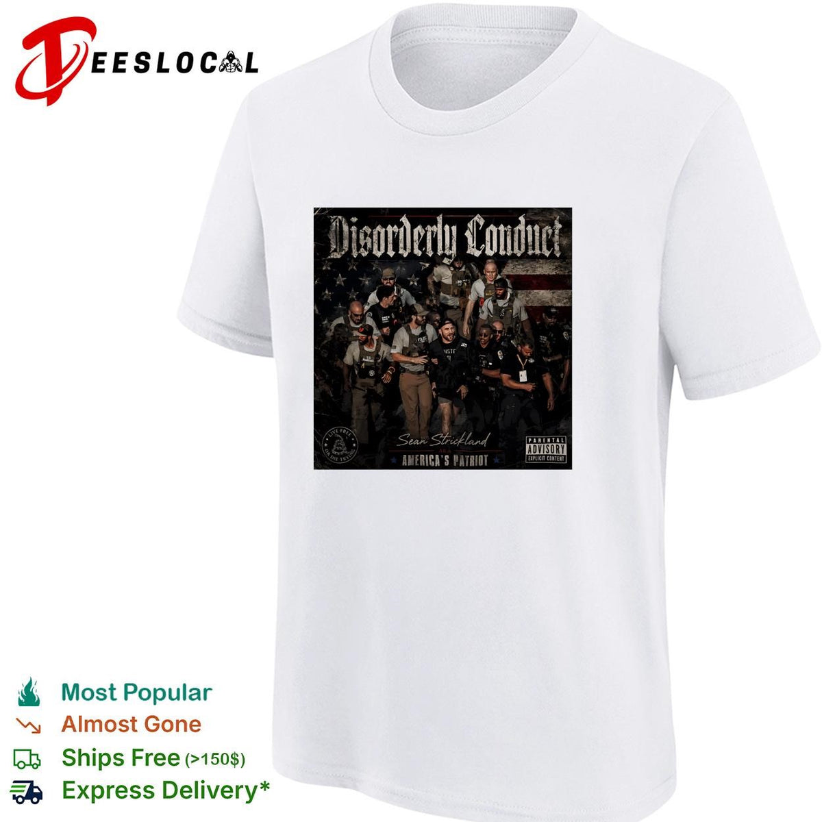 Tactical gear group portrait mixtape album cover shirt