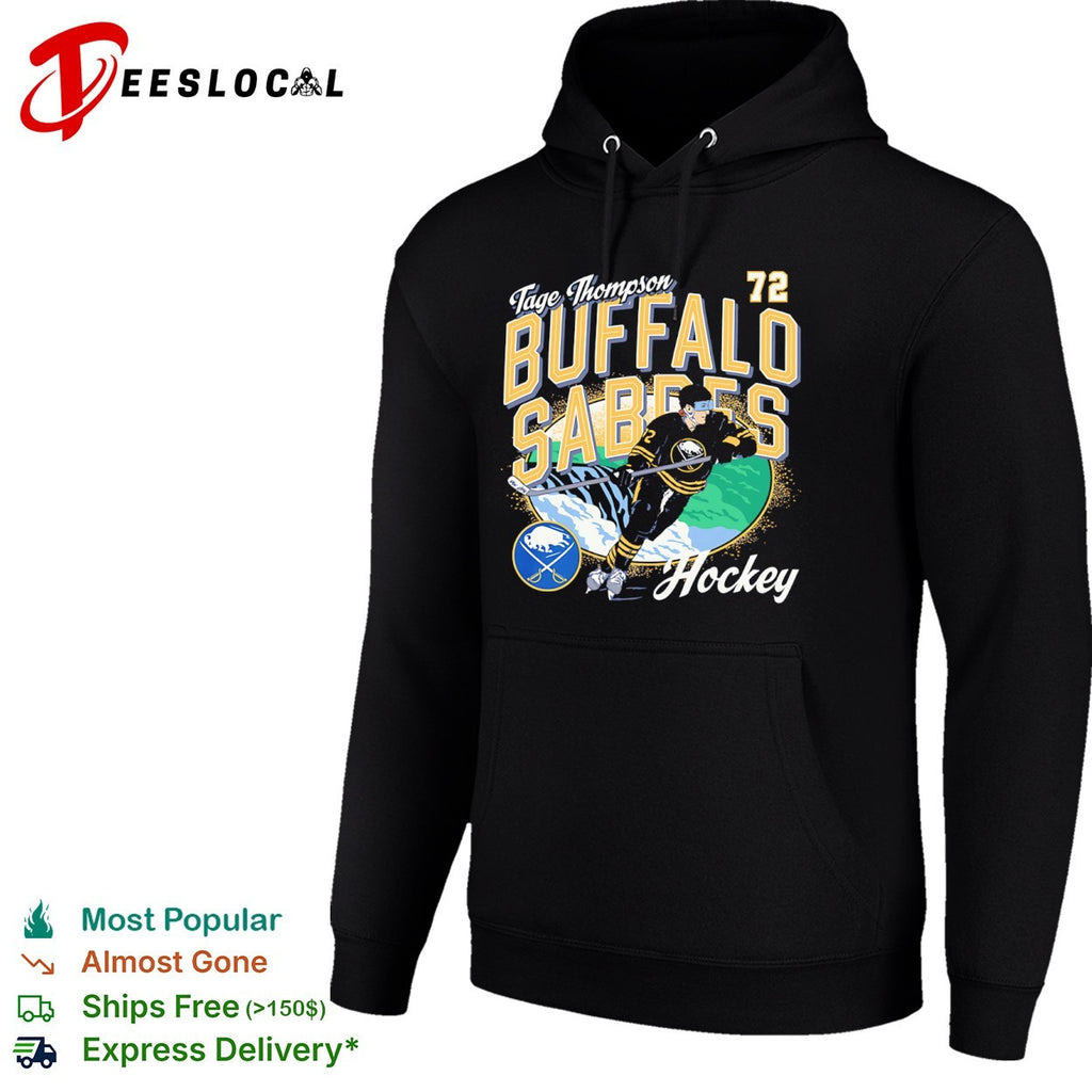 Tage Thompson Buffalo Sabres NHL Hockey 72 Text Logo shirt