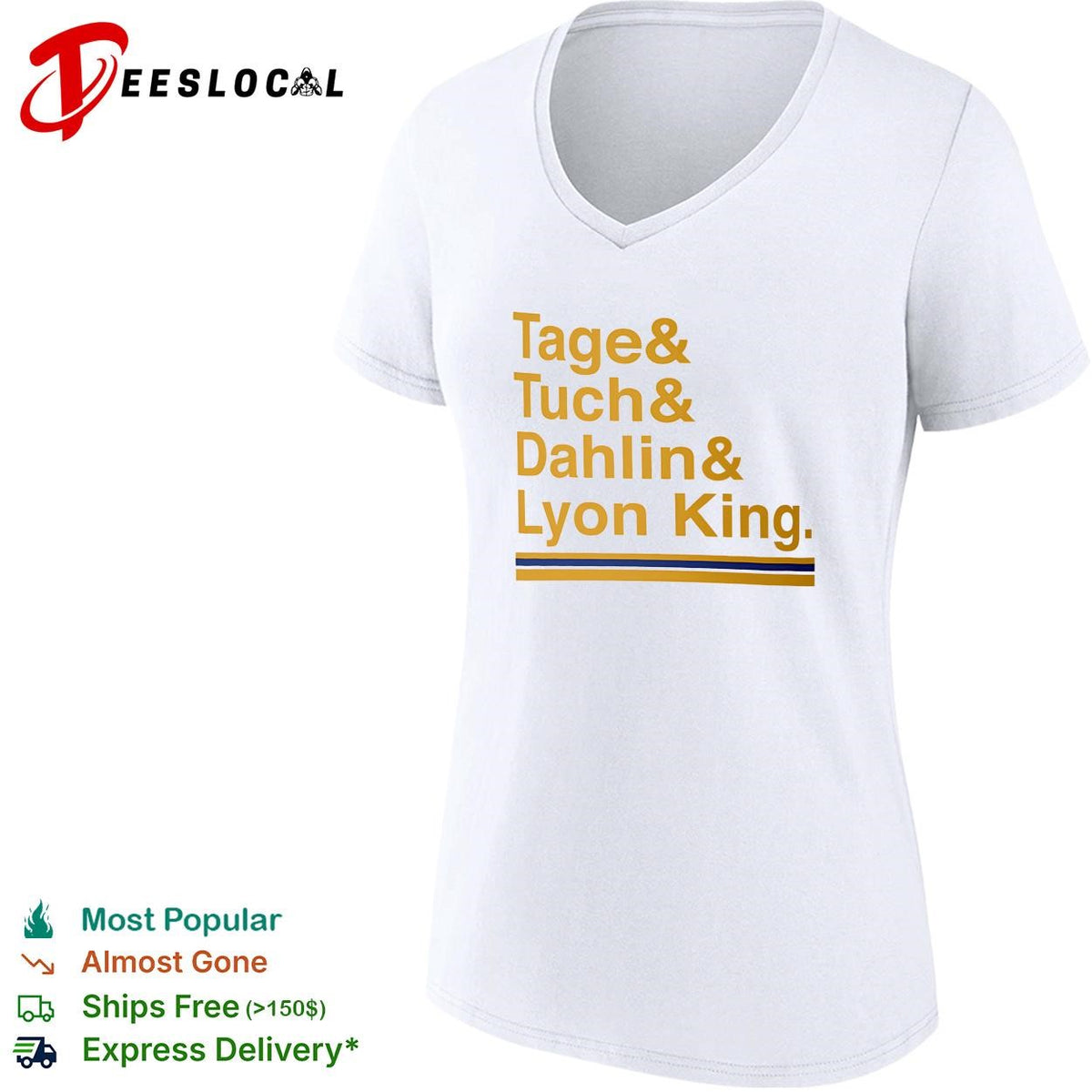 Tage and Tuch and Dahlin and Lyon King Buffalo Sabres nickname hockey shirt