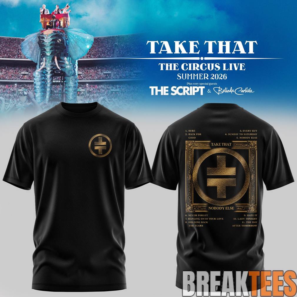 Take That x The Script The Circus Live Summer 2026 Shirt