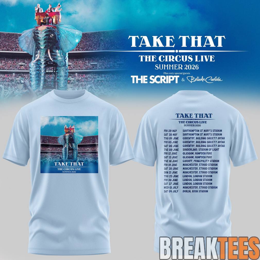 Take That x The Script The Circus Live Summer 2026 Shirt
