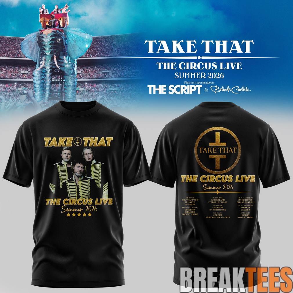 Take That x The Script The Circus Live Summer 2026 Shirt