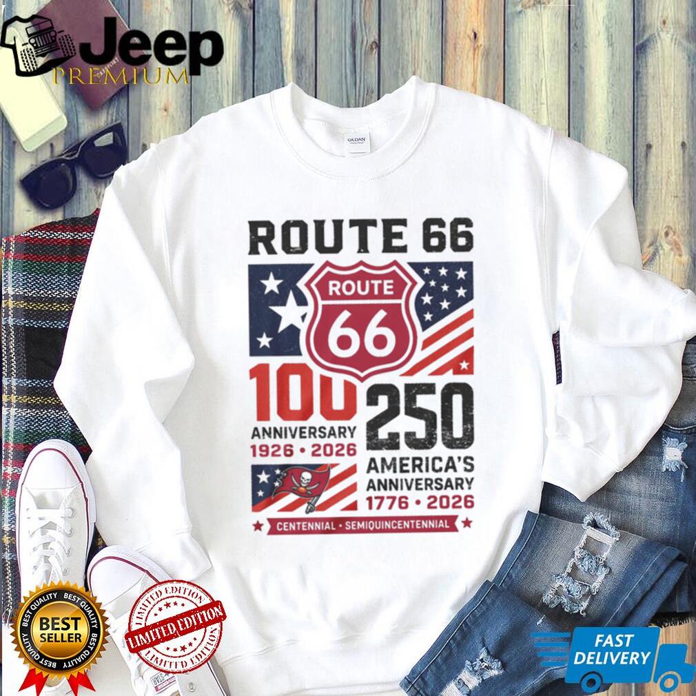 Tampa Bay Buccaneers Route 66 100th Year & America’s 250th Anniversary Graphic T Shirt
