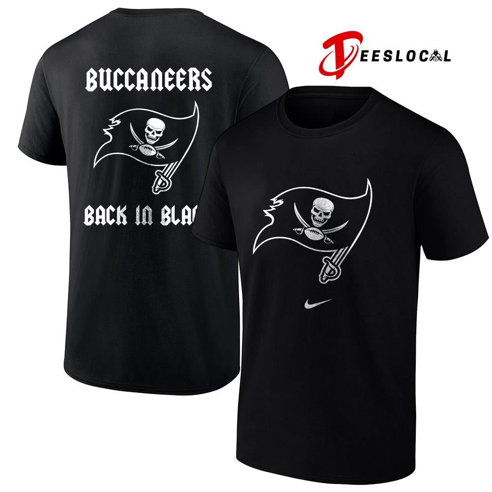 Tampa Bay Buccaneers back in black logo shirt