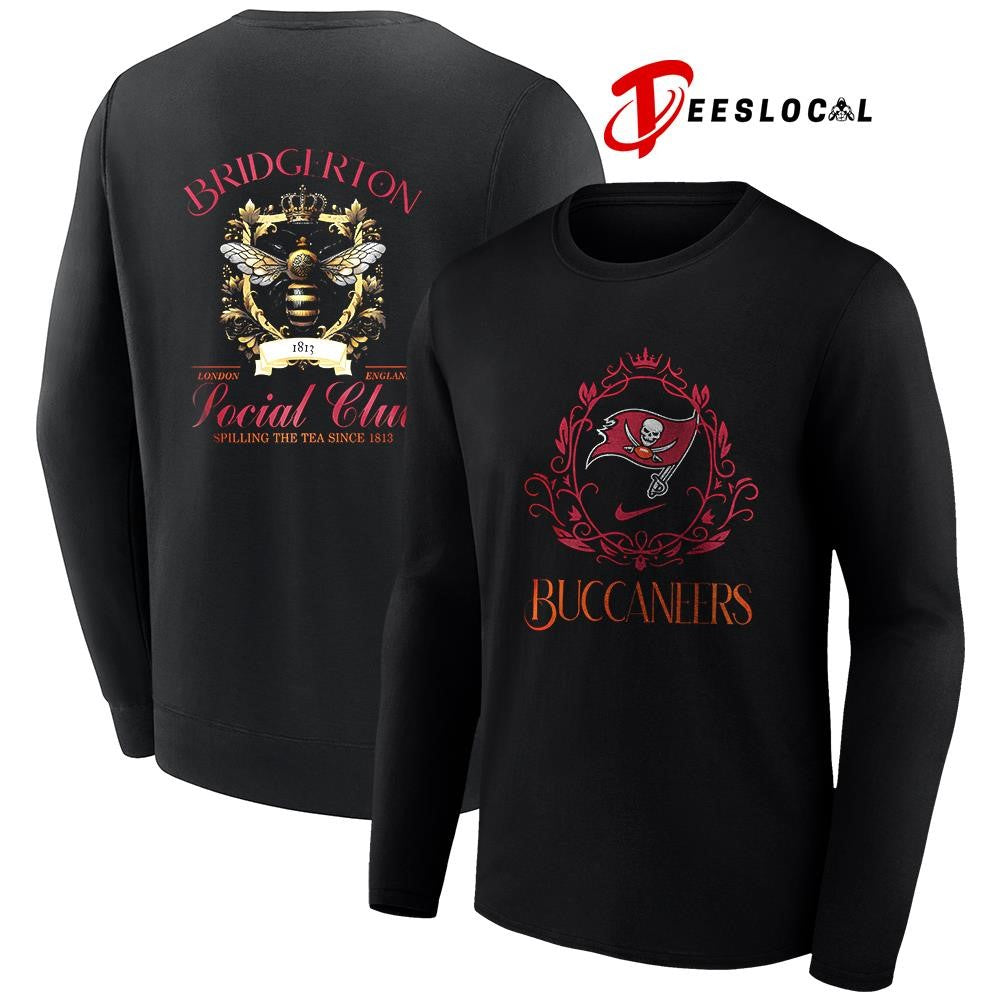 Tampa Bay Buccaneers x Bridgerton social club spilling the tea since 1812 graphic shirt