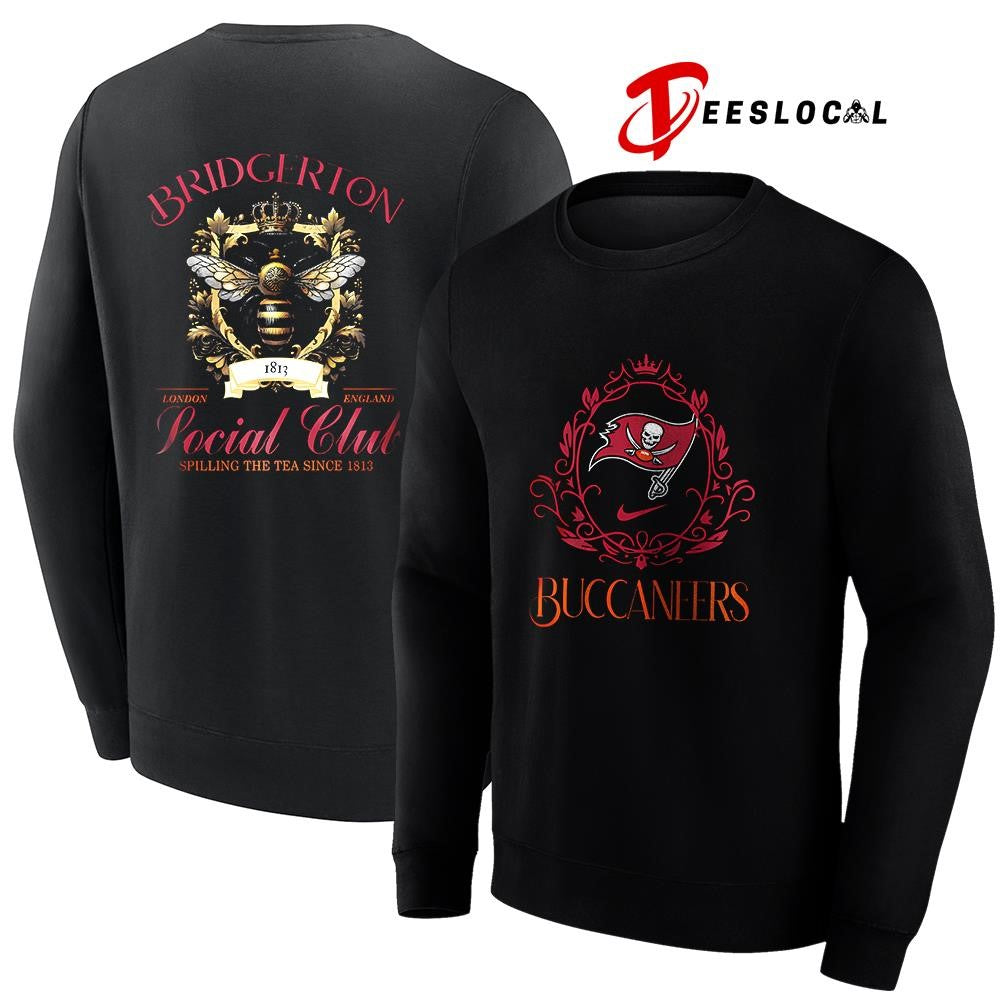 Tampa Bay Buccaneers x Bridgerton social club spilling the tea since 1812 graphic shirt