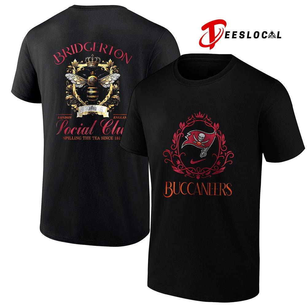 Tampa Bay Buccaneers x Bridgerton social club spilling the tea since 1812 graphic shirt