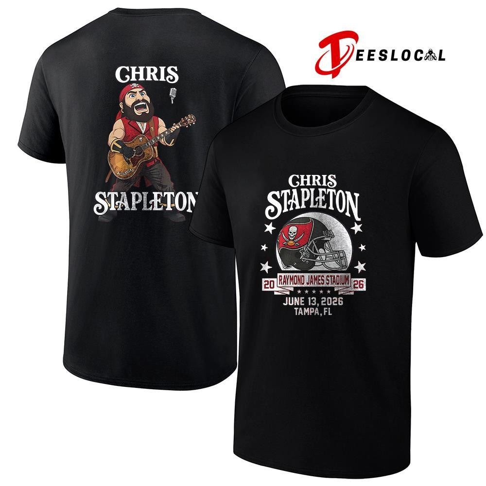 Tampa Bay Buccaneers x Chris Stapleton All American Road show mascot shirt
