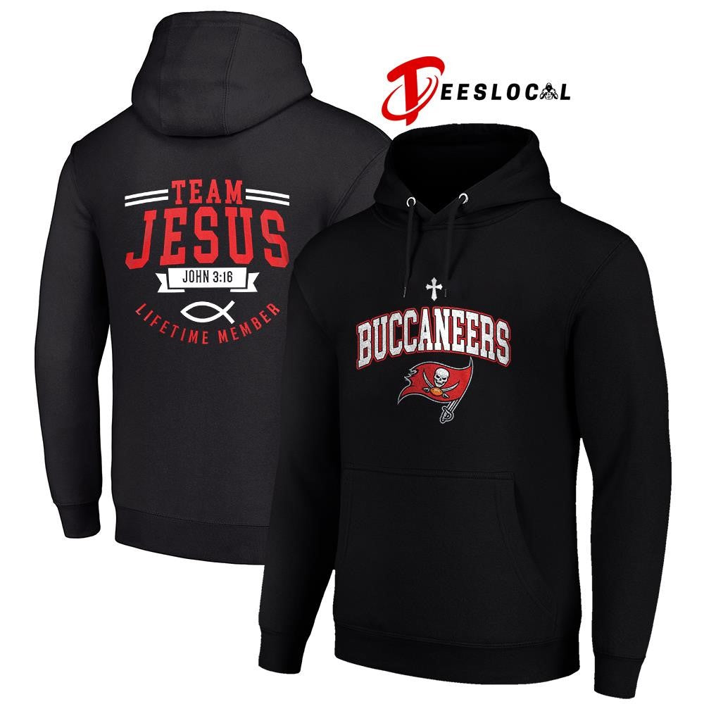 Tampa Bay Buccaneers x team Jesus lifetime member John 3 16 logo shirt
