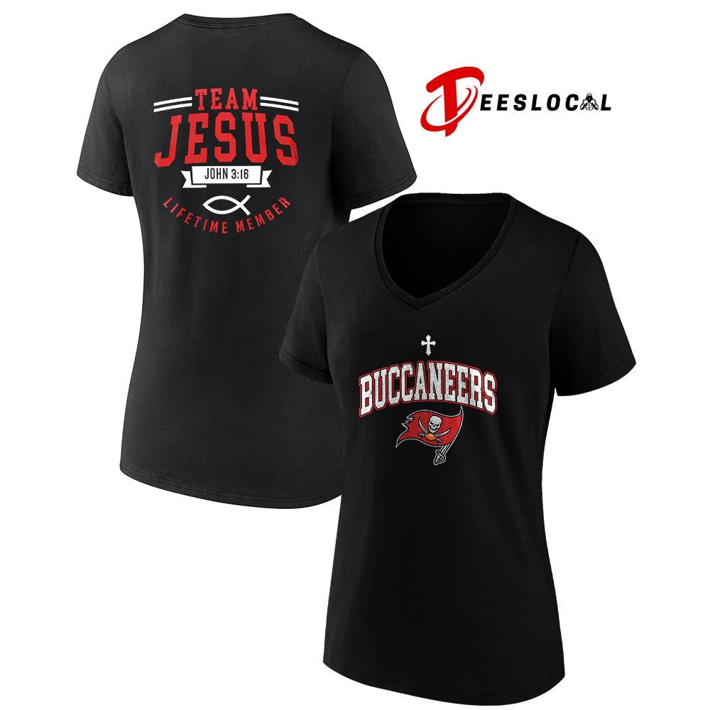 Tampa Bay Buccaneers x team Jesus lifetime member John 3 16 logo shirt