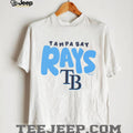 Tampa Bay Rays Oatmeal Heather Big Logo Crewneck T shirt