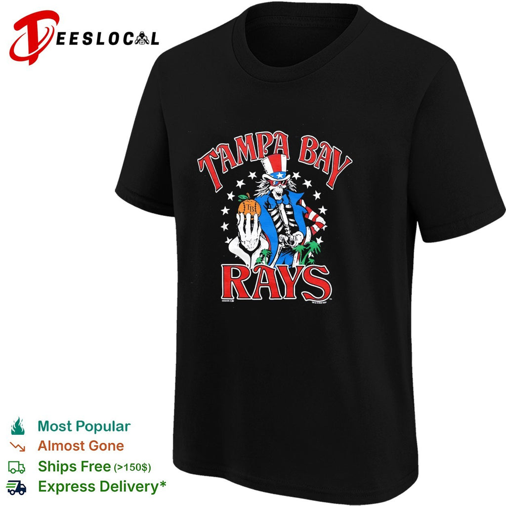 Tampa Bay Rays x Grateful Dead Uncle Sam MLB graphic shirt