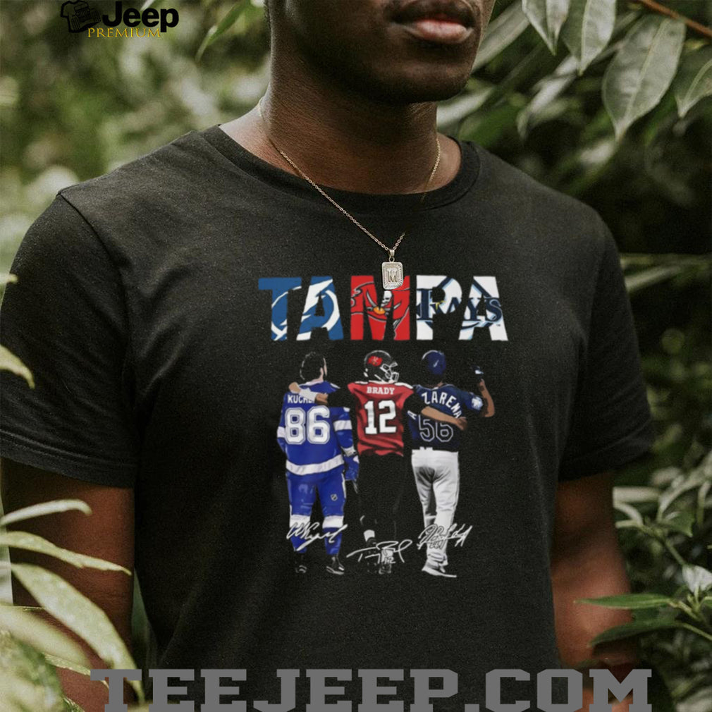 Tampa Bay Sports Stars Signature T Shirt Brady Kucherov Arozarena T Shirt