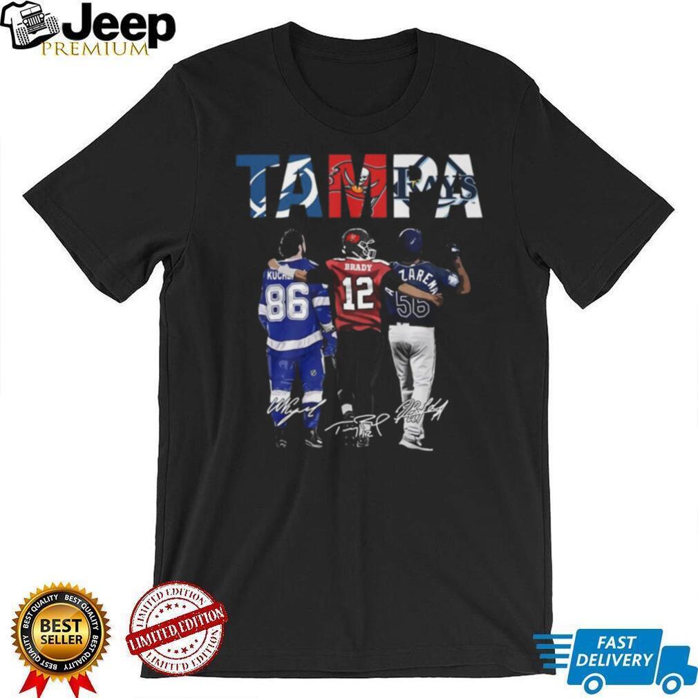 Tampa Bay Sports Stars Signature T Shirt Brady Kucherov Arozarena T Shirt
