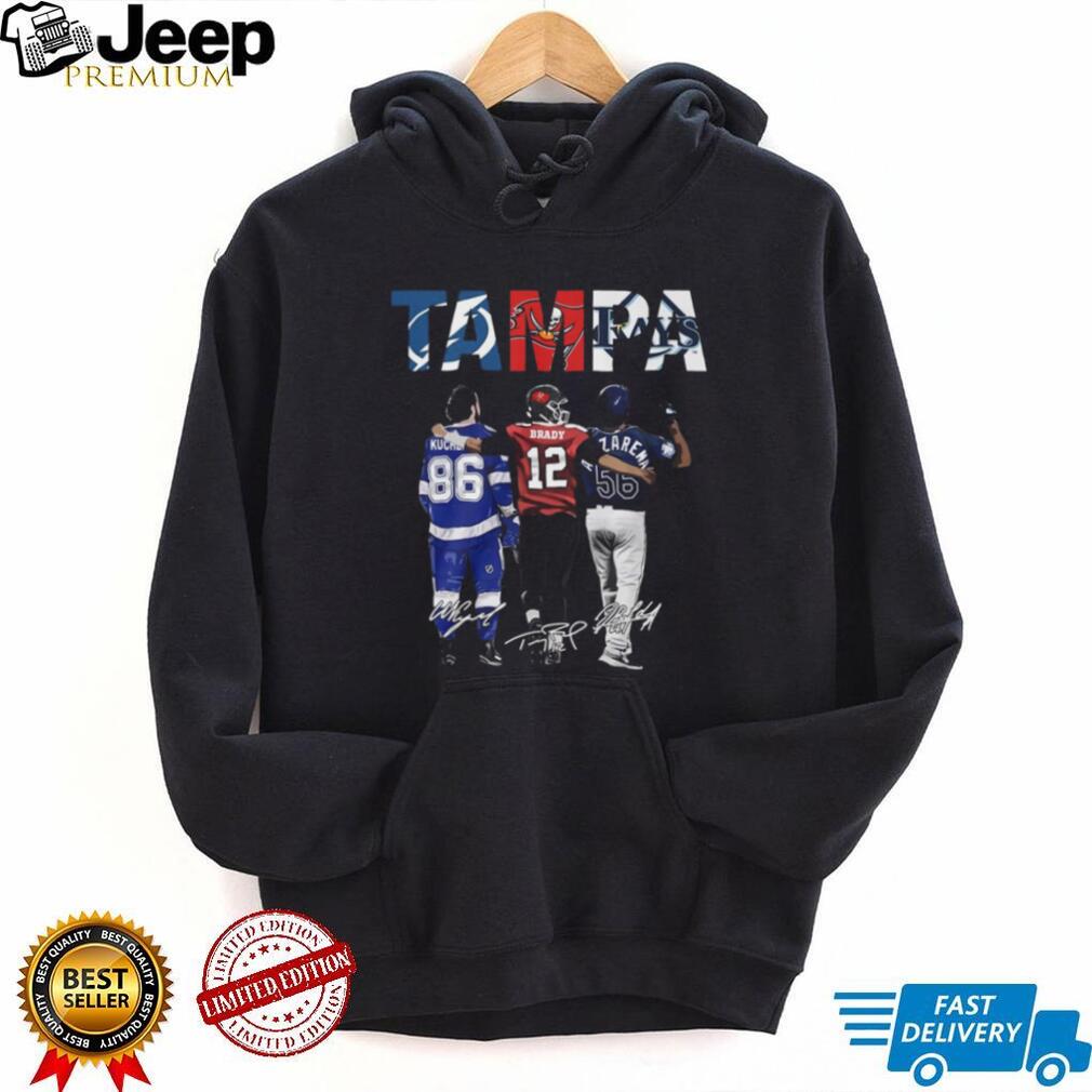 Tampa Bay Sports Stars Signature T Shirt Brady Kucherov Arozarena T Shirt