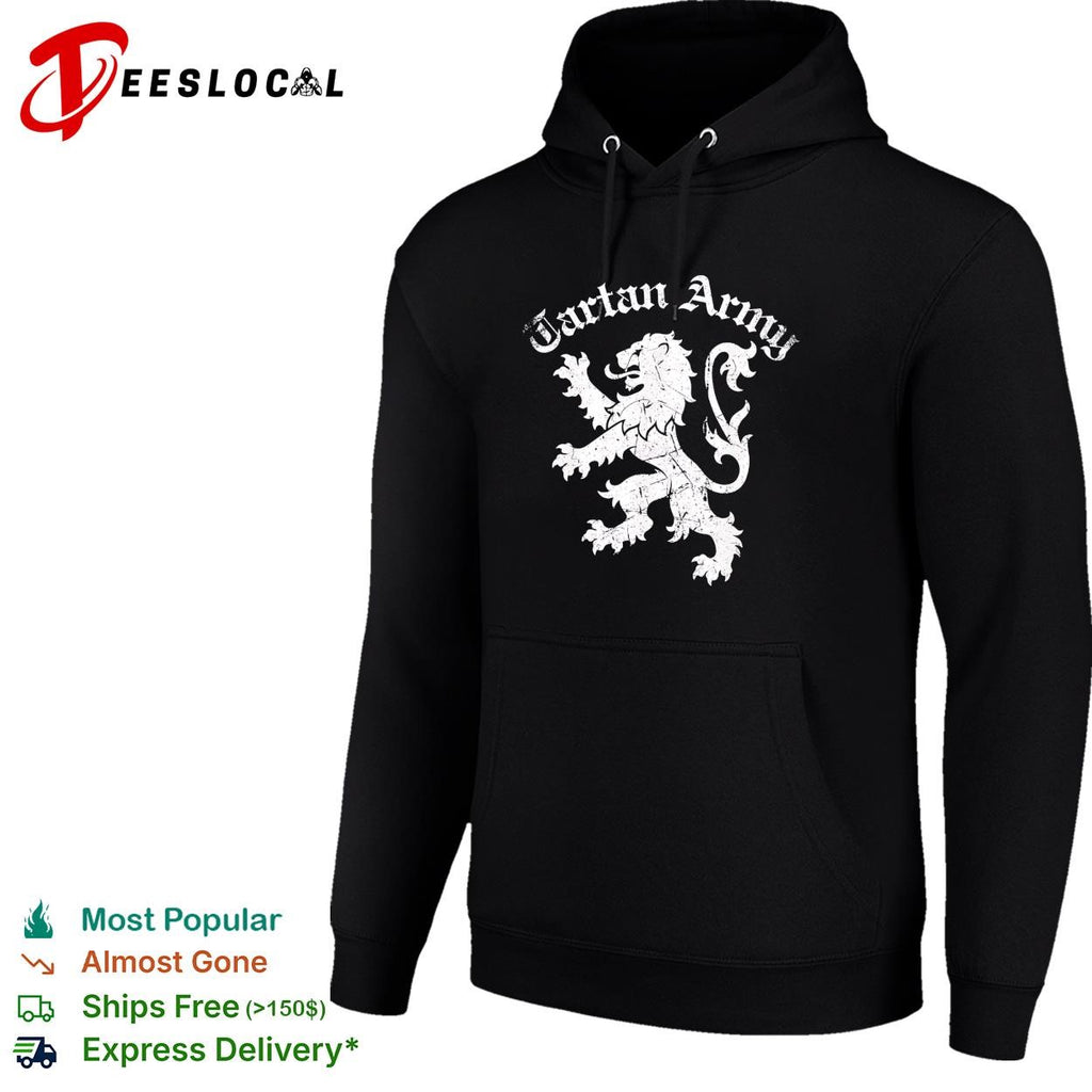 Tartan Army Scotland lion crest badge shirt