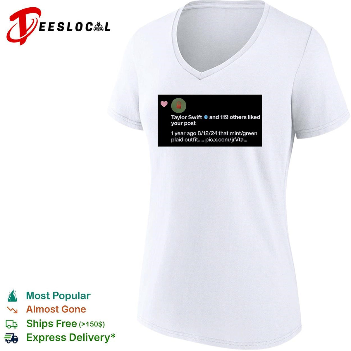 Taylor and 119 others liked you post shirt