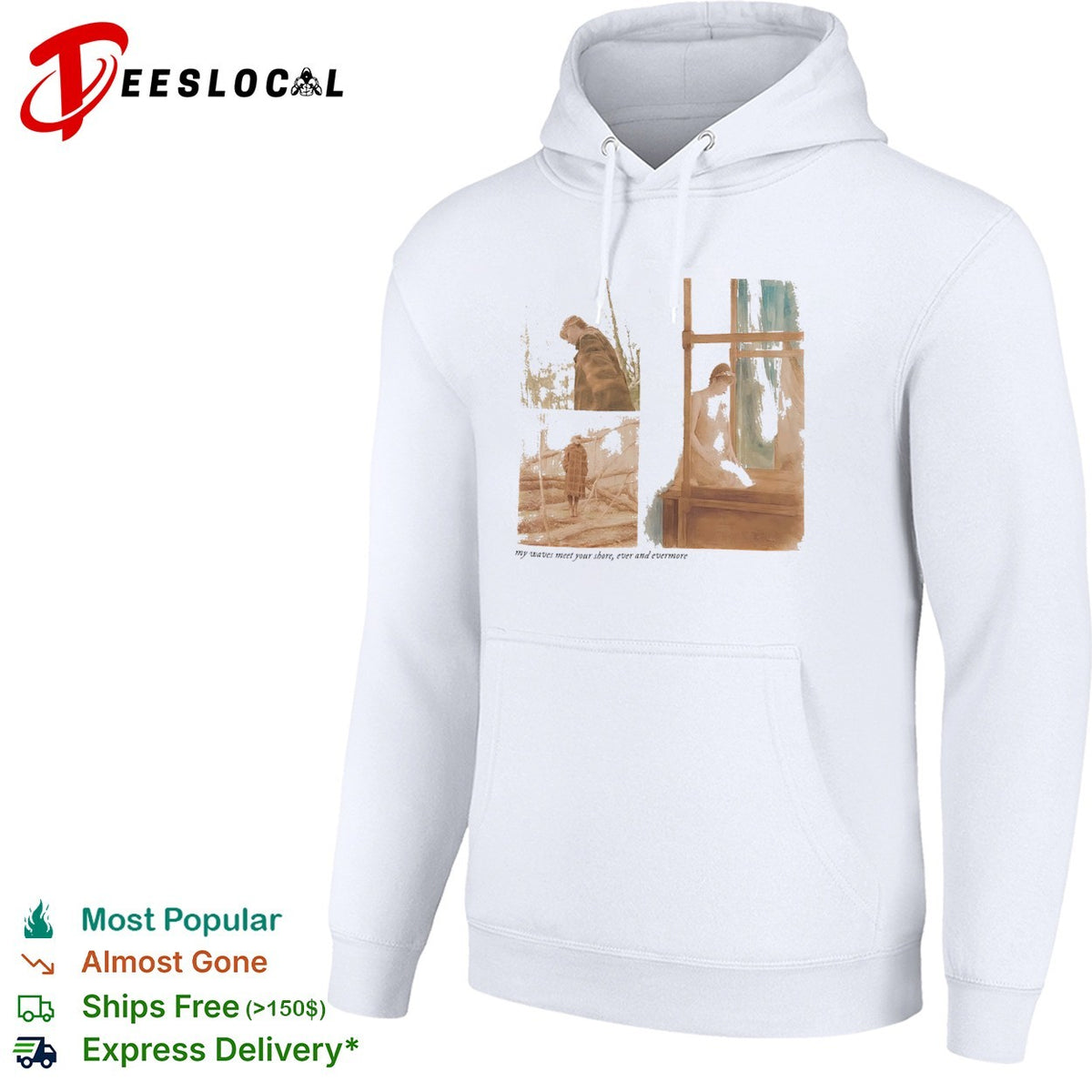 Taylor evermore my waves meet your shore ever and evermore concert shirt