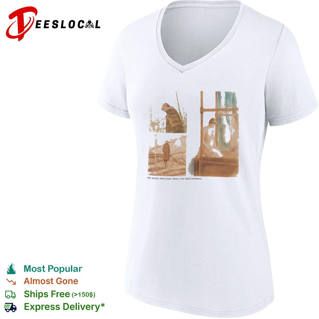 Taylor evermore my waves meet your shore ever and evermore concert shirt
