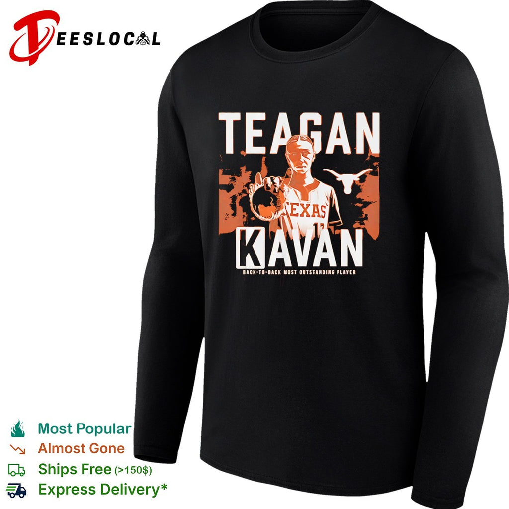 Teagan Kavan Texas Longhorns back to back most outstanding player softball shirt